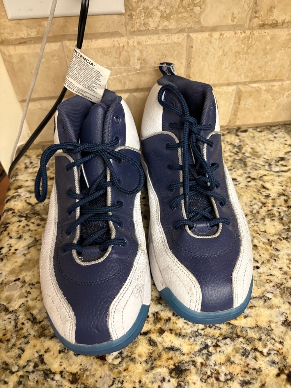 And1 Navy and White Men's Athletic Sneakers